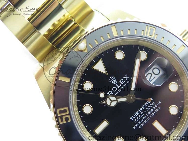 MiroTime 0113 Submariner 41mm 126613 LN YG BP Maker Best Edition Black Dial on YG Bracelet OnTrend 2573